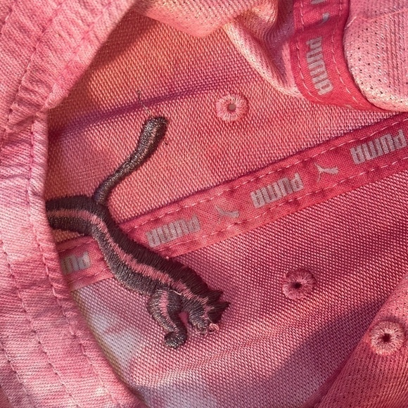 PUMA Pink White Athletic Adjustable Tie Dye Sport Cap Hat - Picture 6 of 9